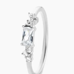 Bague Eclat D'Aurore Argent Blanc Oxyde De Zirconium