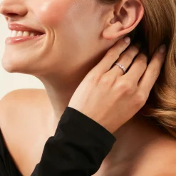 Bague Eclat D'Aurore Argent Blanc Oxyde De Zirconium