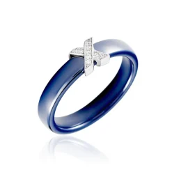 Bague Edwin Argent Blanc Céramique Oxyde