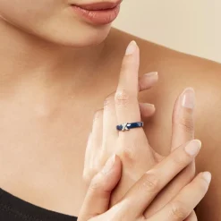 Bague Edwin Argent Blanc Céramique Oxyde