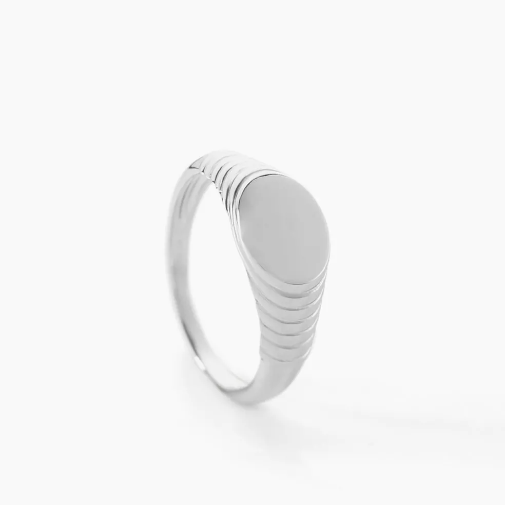 Bague Egerie Argent Blanc