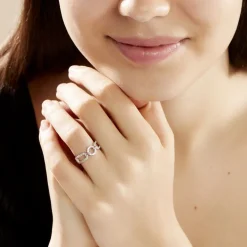 Bague Ela Argent Blanc Oxyde De Zirconium