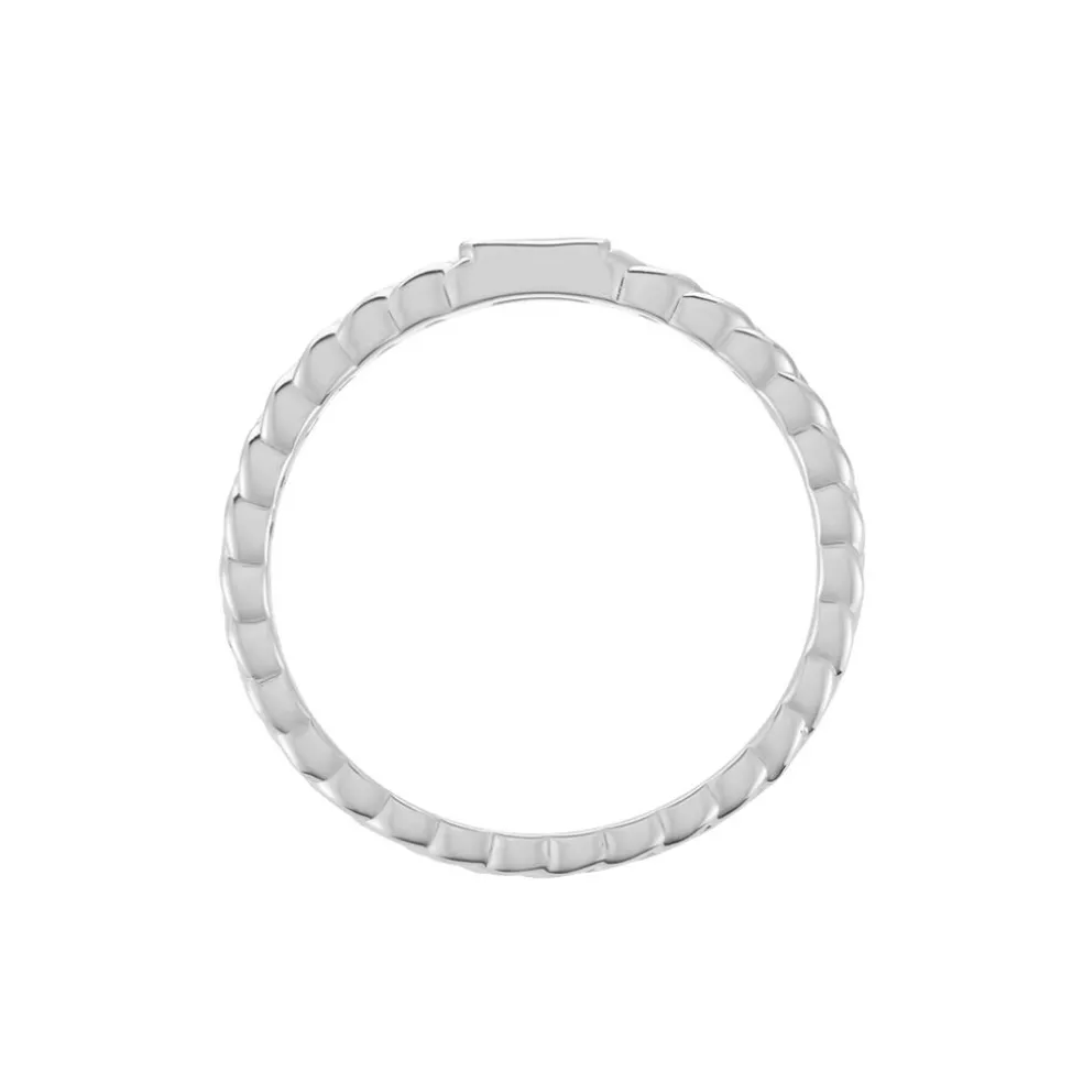 Bague Eldi Argent Blanc Oxyde De Zirconium