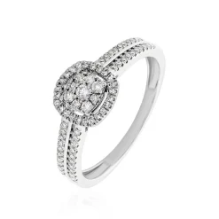 Bague Eleonoora Platine Blanc Diamant