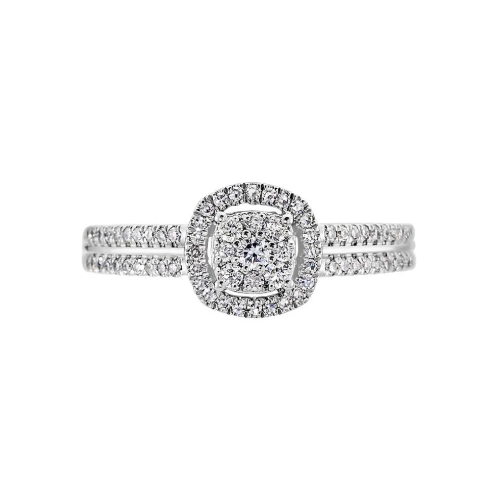 Bague Eleonoora Platine Blanc Diamant