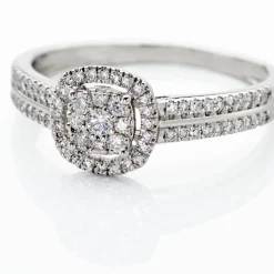 Bague Eleonoora Platine Blanc Diamant