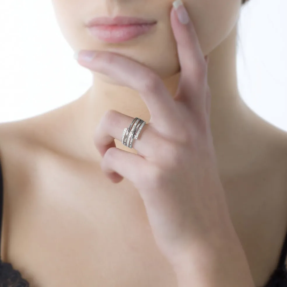 Bague Eleonore Or Blanc Diamant