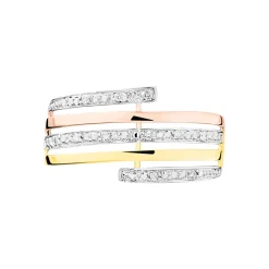 Bague Eleonore Or Tricolore Diamant