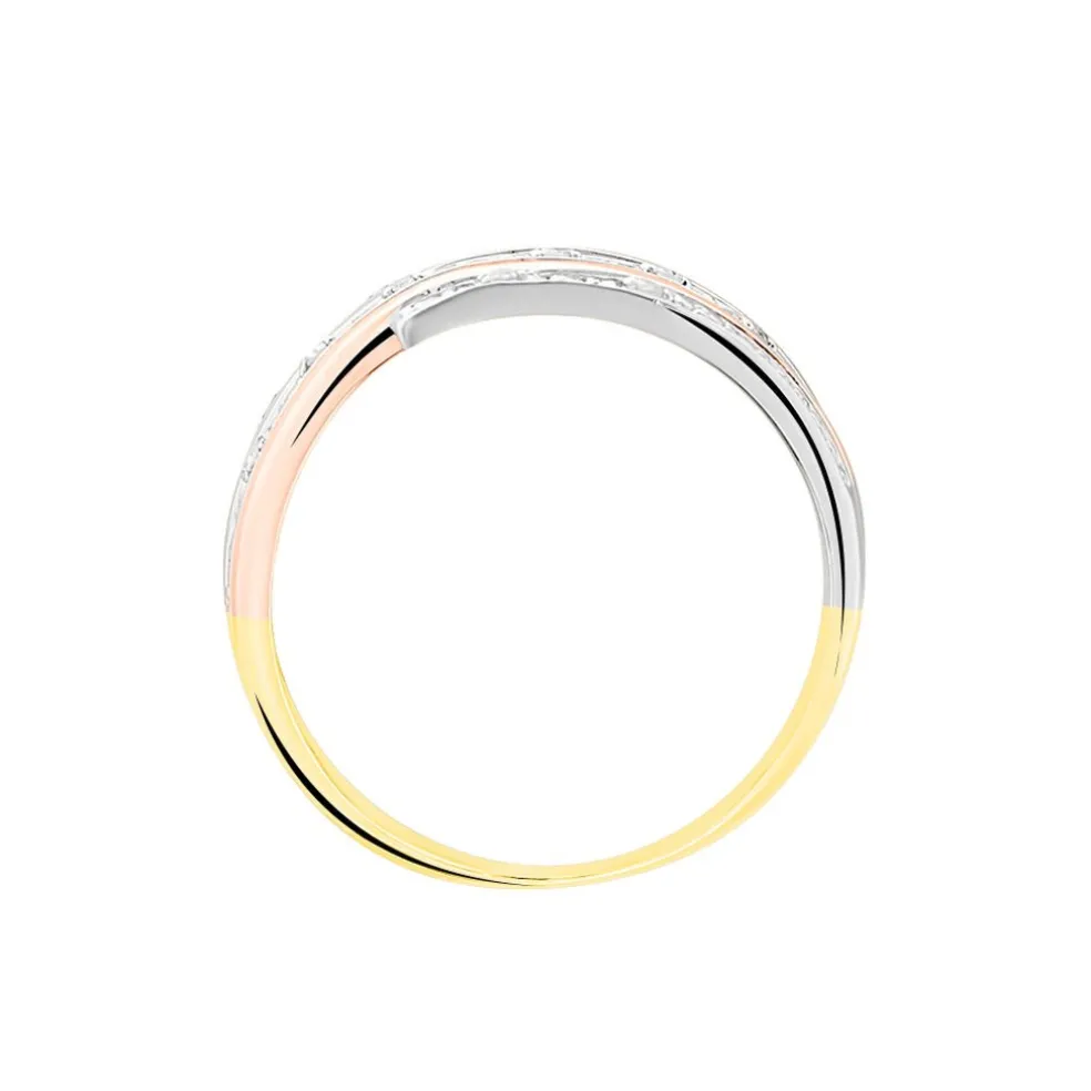 Bague Eleonore Or Tricolore Diamant