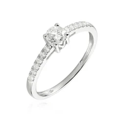 Bague Eliisa Or Blanc Diamant