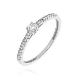 Bague Eliisa Or Blanc Diamant