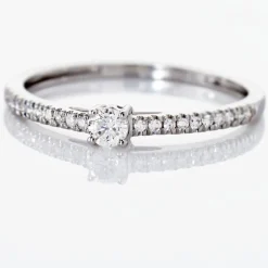 Bague Eliisa Or Blanc Diamant