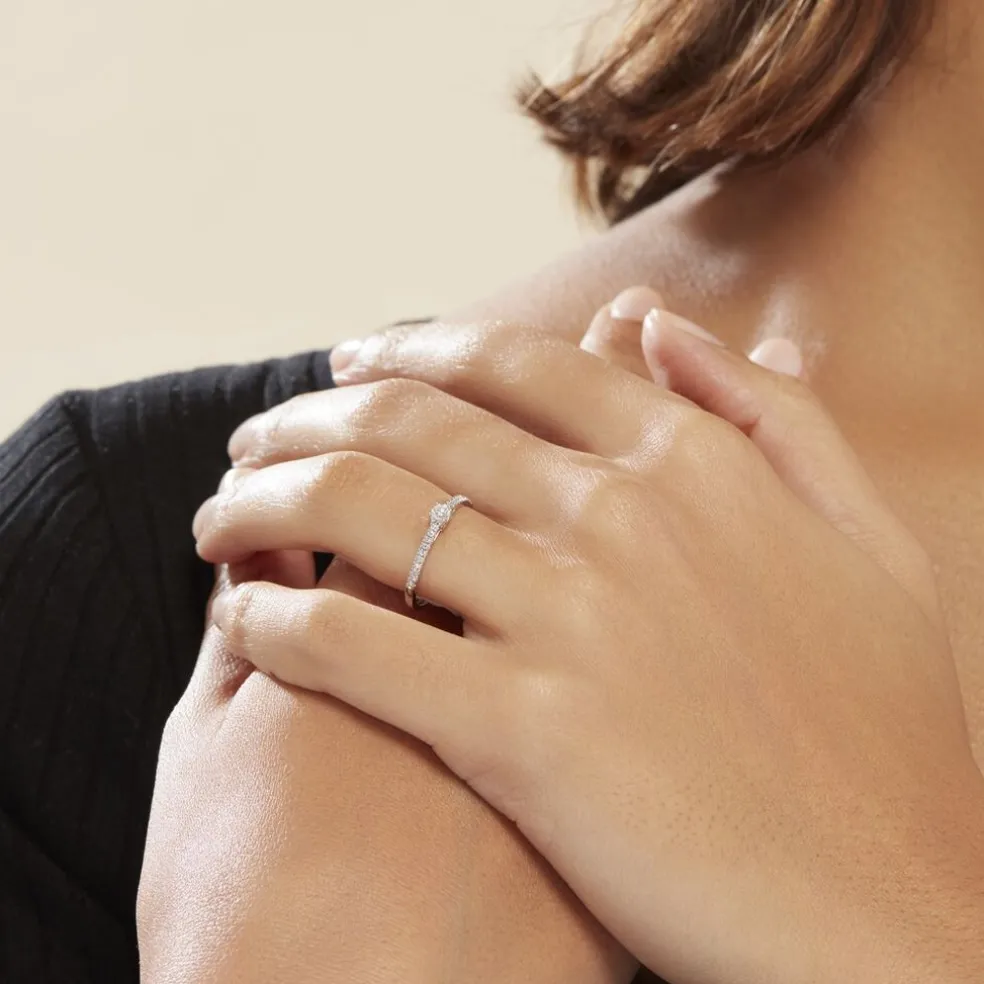 Bague Eliisa Or Blanc Diamant