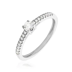 Bague Eliisa Or Blanc Diamant