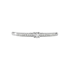 Bague Eliisa Or Blanc Diamant
