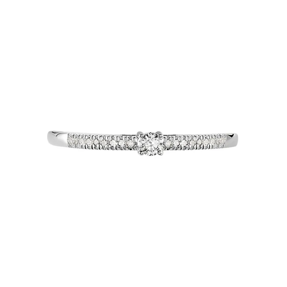 Bague Eliisa Or Blanc Diamant