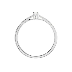 Bague Eliisa Or Blanc Diamant