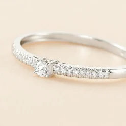 Bague Eliisa Or Blanc Diamant