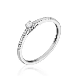 Bague Eliisa Or Blanc Diamant