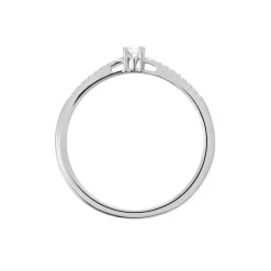 Bague Eliisa Or Blanc Diamant