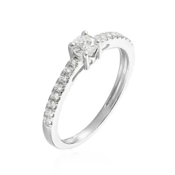 Bague Eliisa Or Blanc Diamant