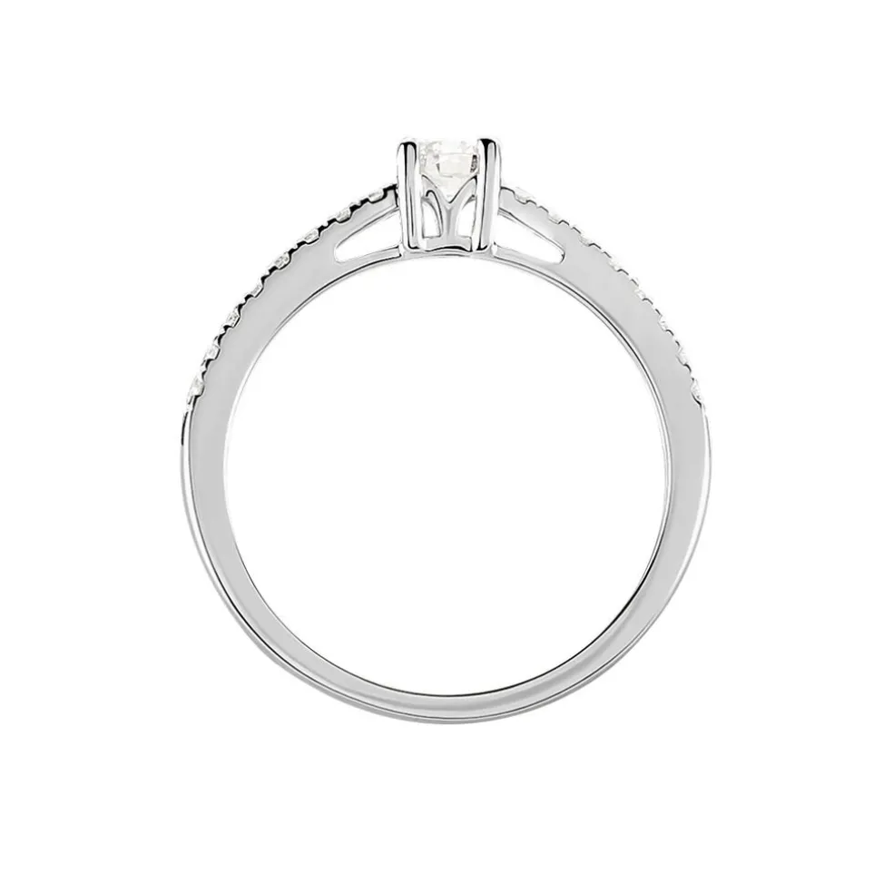 Bague Eliisa Or Blanc Diamant