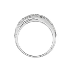 Bague Elodea Or Blanc Diamant