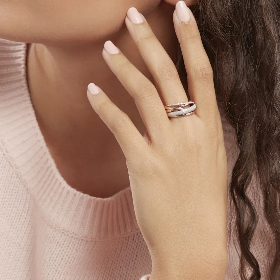 Bague Elodea Or Rose Diamant