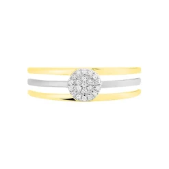 Bague Elsa Or Bicolore Diamant