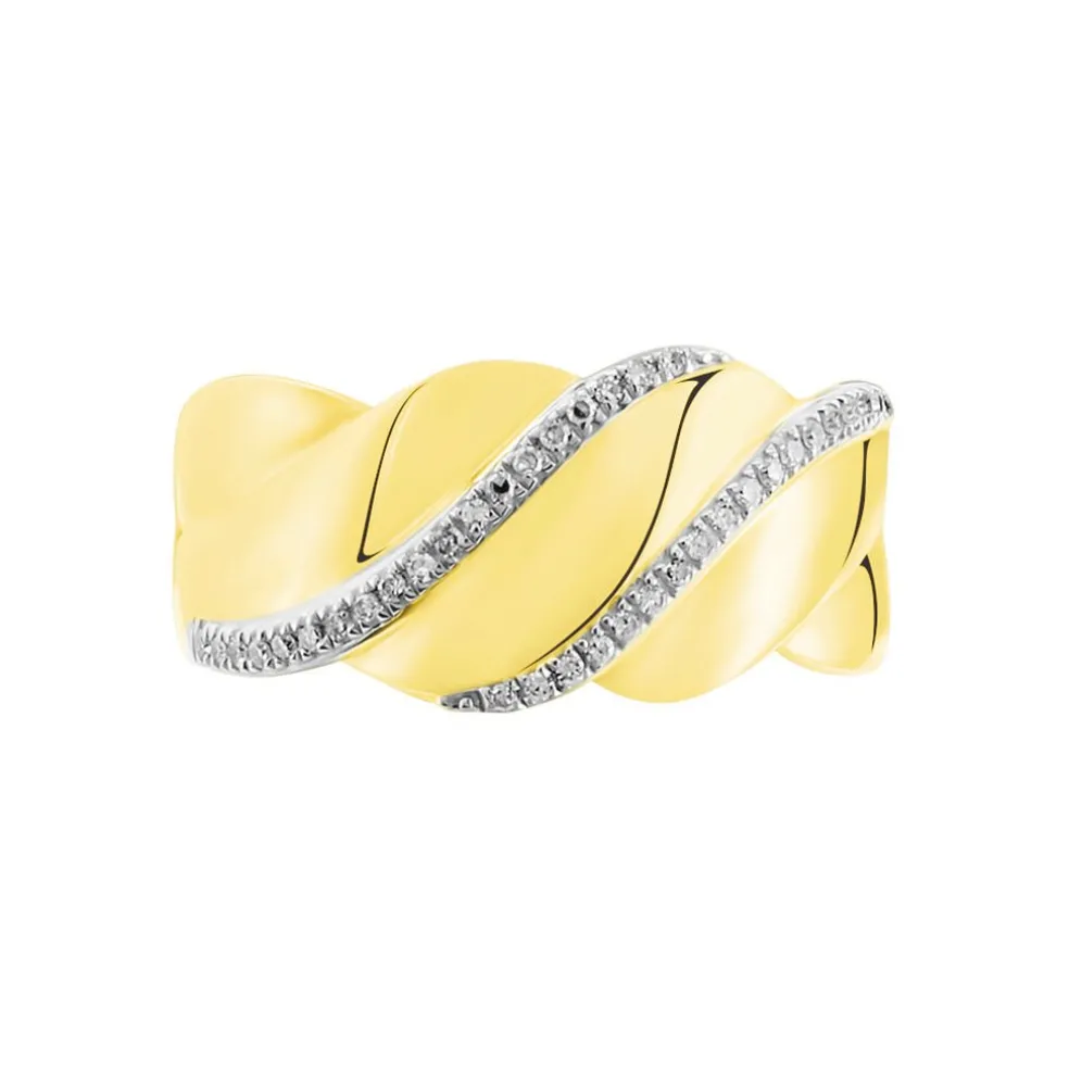 Bague Elyanne Or Jaune Diamant