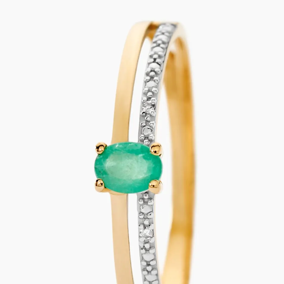Bague Emeald Is The New Black Or Jaune Emeraude Diamant