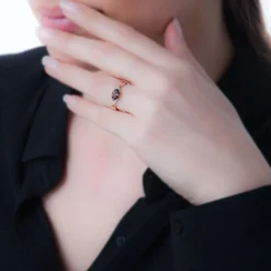 Bague Emeline Or Bicolore Citrine