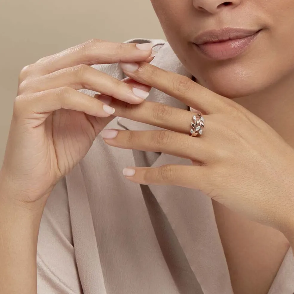 Bague Emelyne Or Rose Diamant