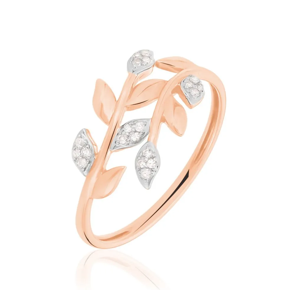 Bague Emelyne Or Rose Diamant