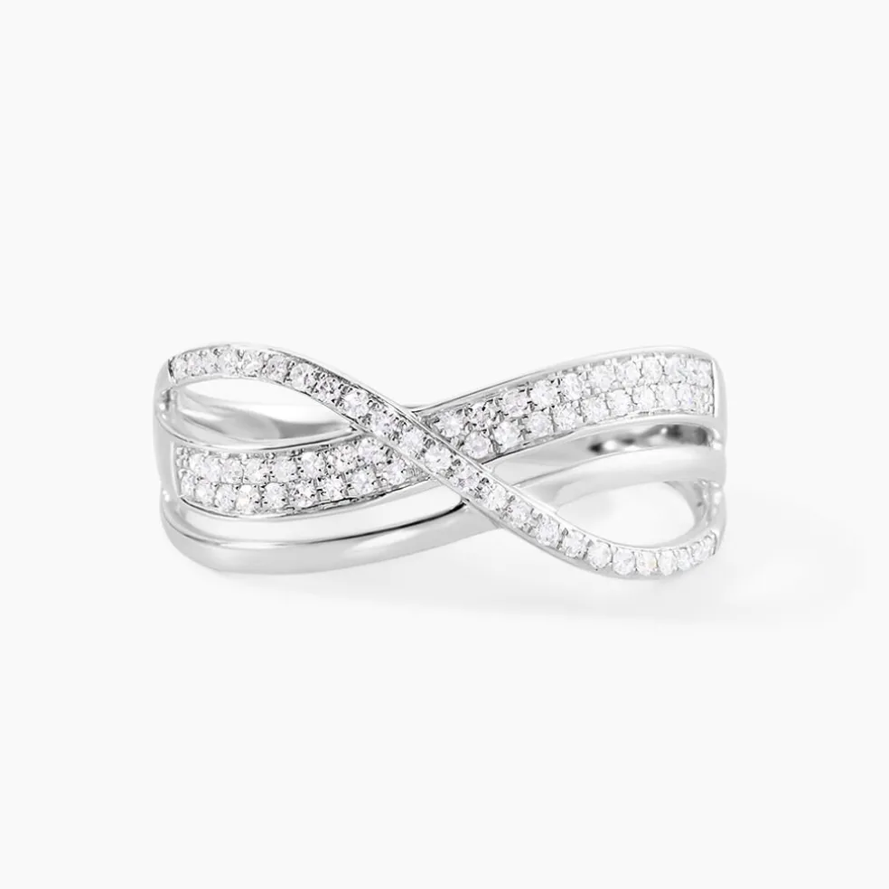Bague Emilie Or Blanc Diamant