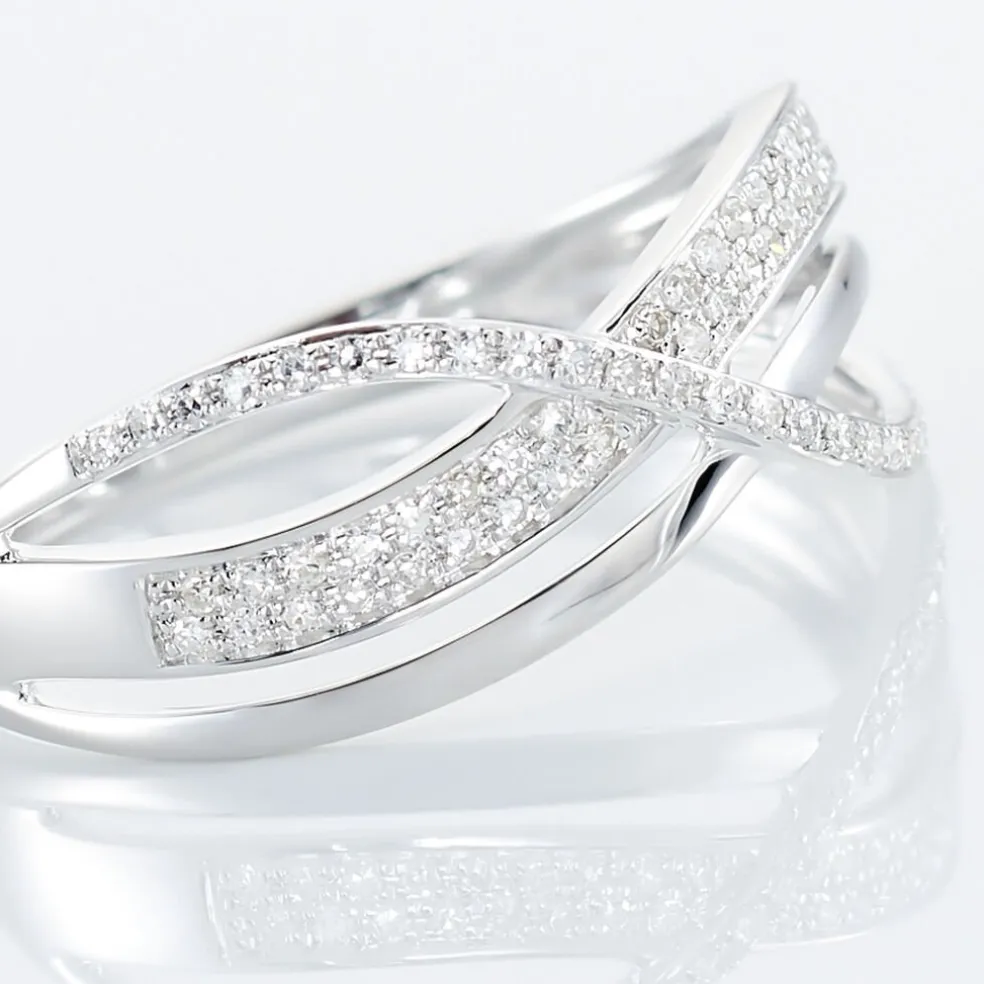 Bague Emilie Or Blanc Diamant