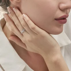 Bague Emilie Or Blanc Diamant