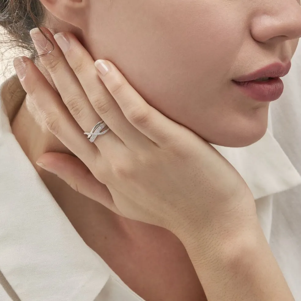 Bague Emilie Or Blanc Diamant