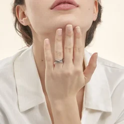 Bague Emilie Or Blanc Diamant