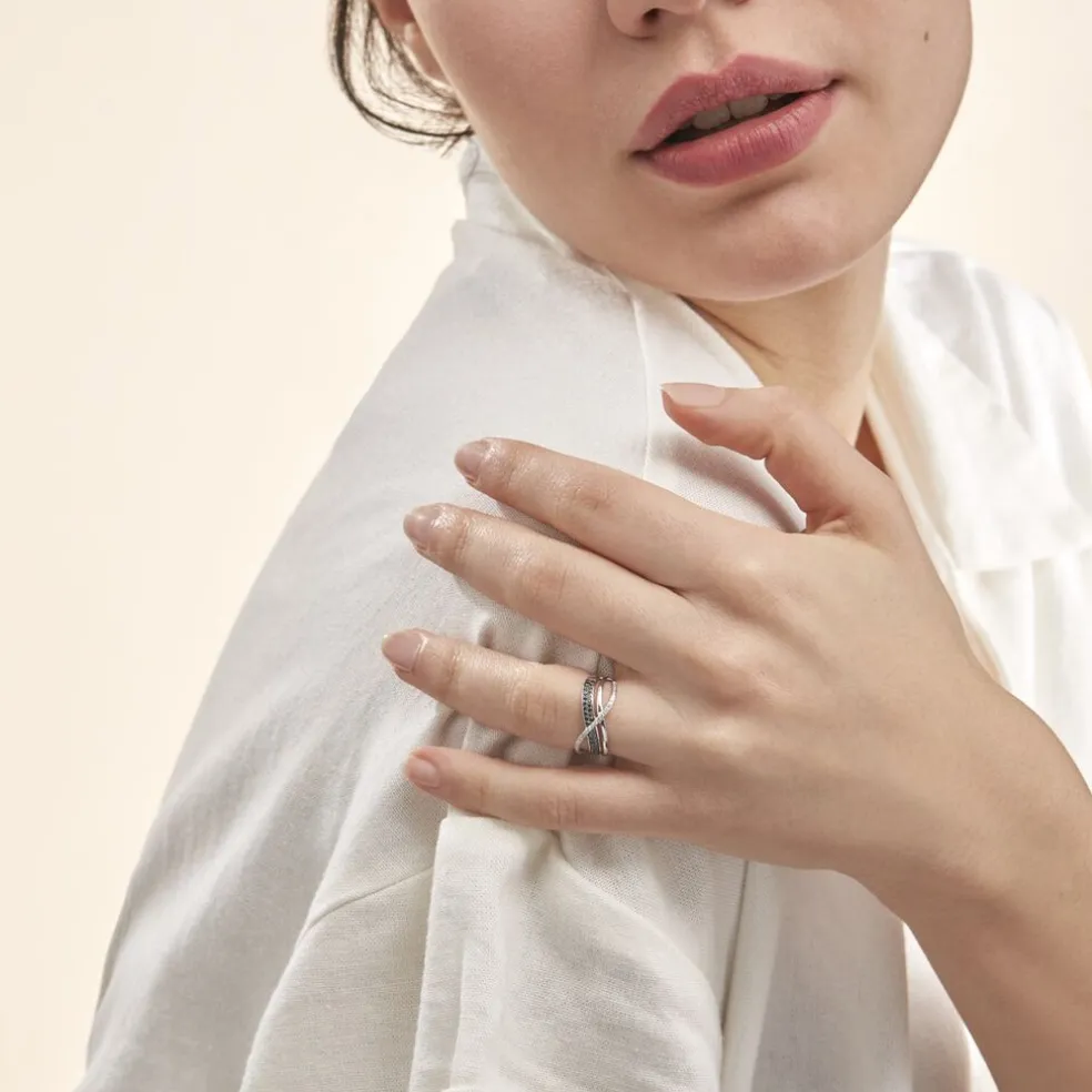 Bague Emilie Or Blanc Diamant