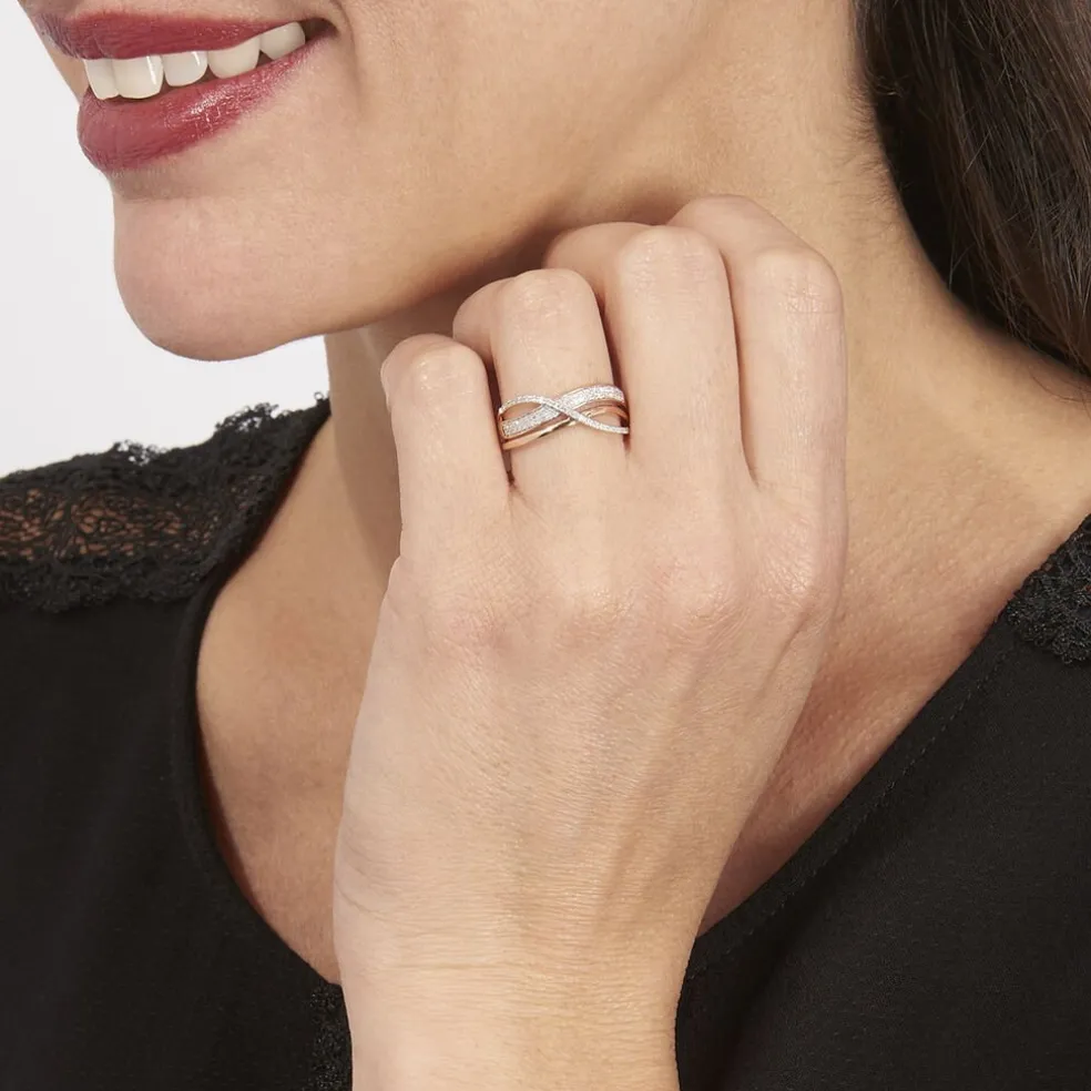 Bague Emilie Or Rose Diamant