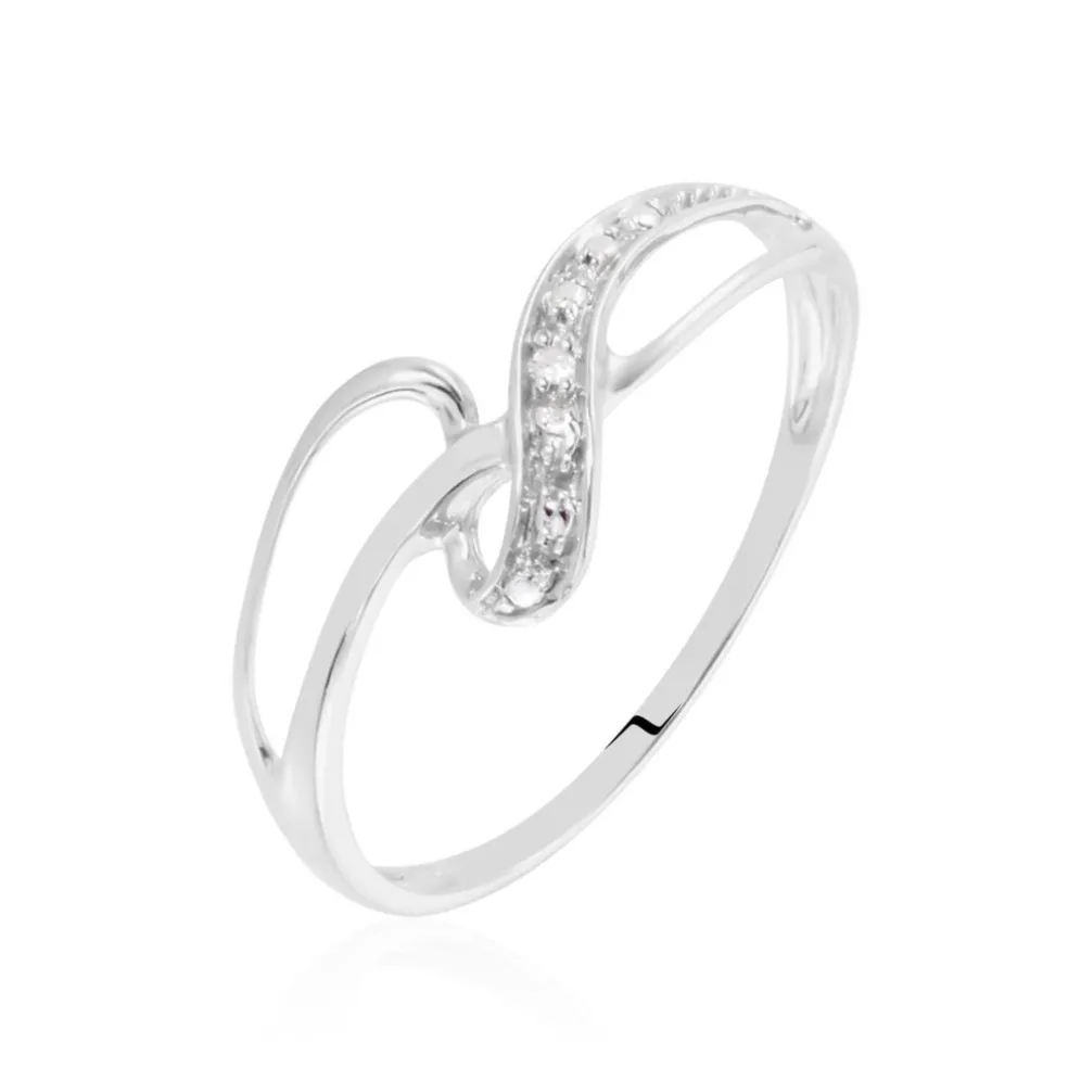 Bague Emma-lise Or Blanc Diamant