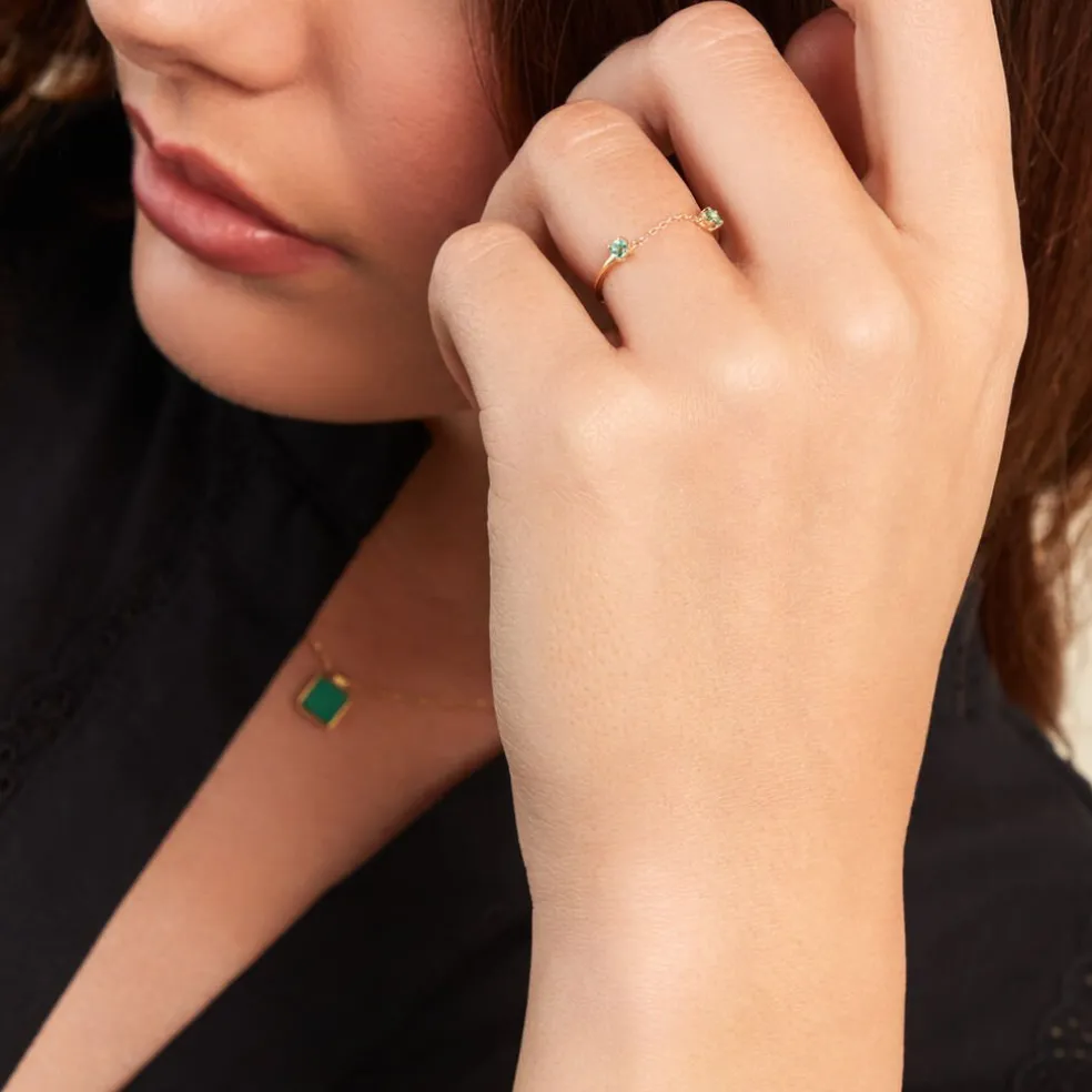 Bague Esmerald Rendez-vous Or Jaune Emeraude