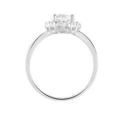 Bague Eternite Argent Blanc Oxyde De Zirconium
