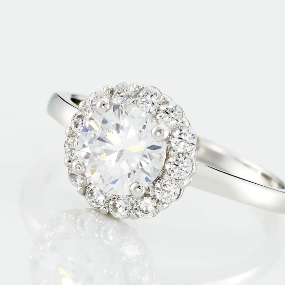 Bague Eternite Argent Blanc Oxyde De Zirconium