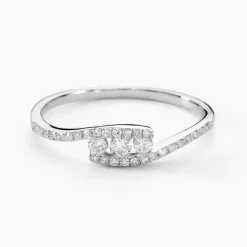 Bague Eternite Or Blanc Diamant