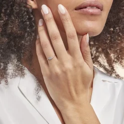 Bague Eternite Or Blanc Diamant