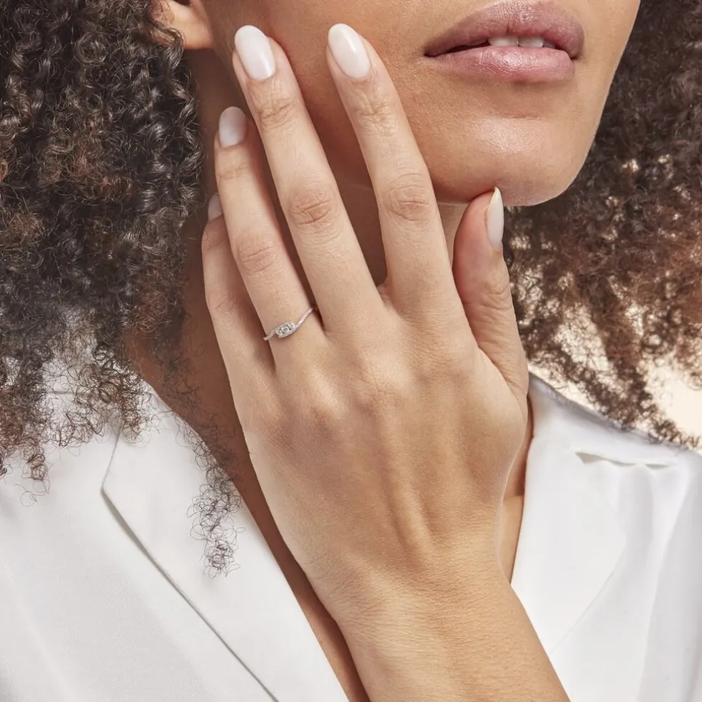 Bague Eternite Or Blanc Diamant