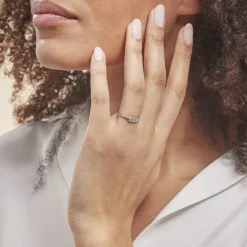 Bague Eternite Or Blanc Diamant