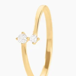 Bague Eugenio Or Jaune Diamant Synthétique